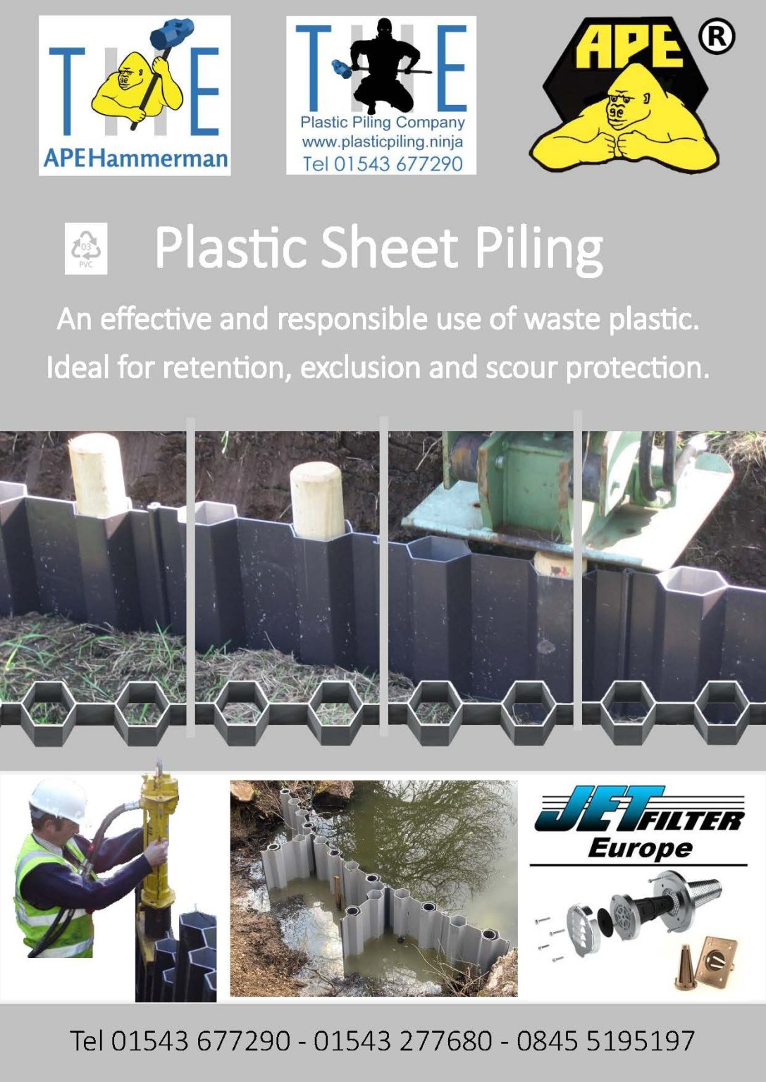 Plastic Sheet Piling - plastic piling
